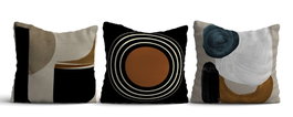 Aberto Design Juego de Fundas de Cojín Multicolor 43x43 cm (3 Piezas)